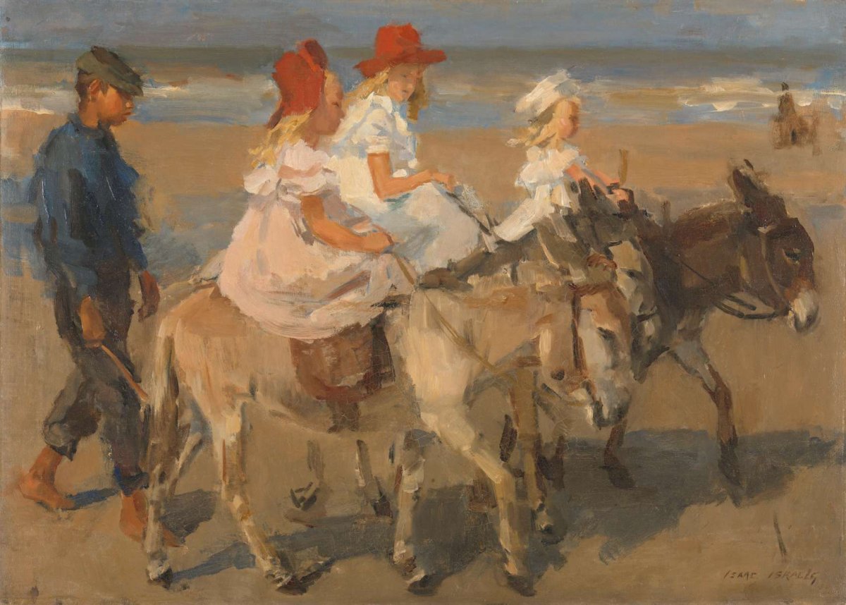 Donkey Rides on the Beach, Isaac Israels, c. 1890 - c. 1901