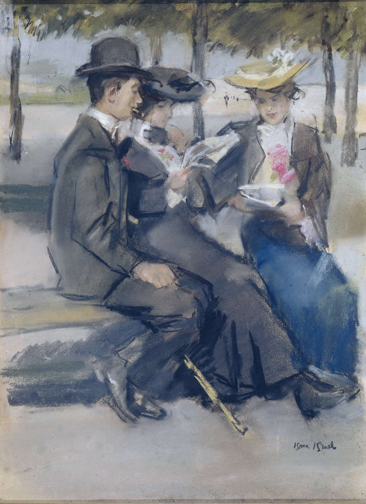 In the Bois de Boulogne near Paris, Isaac Israels, 1875 - 1919