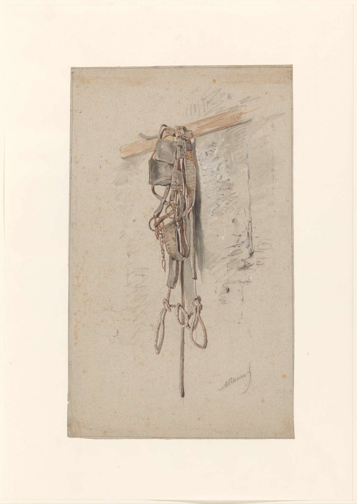 Paardentuig, Anton Mauve, 1848 - 1888
