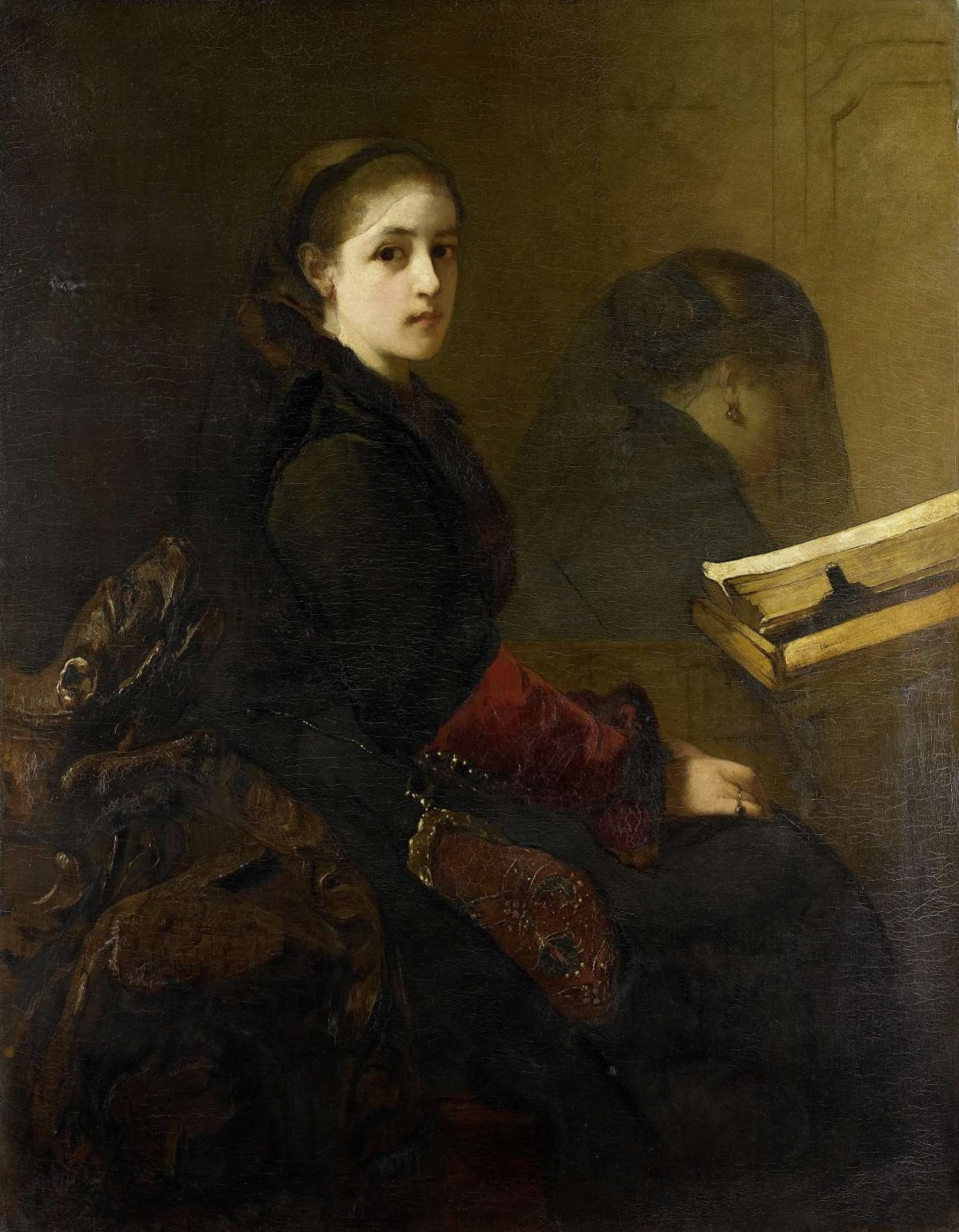 The Interrupted Prayer, Christoffel Bisschop, 1850 - 1904