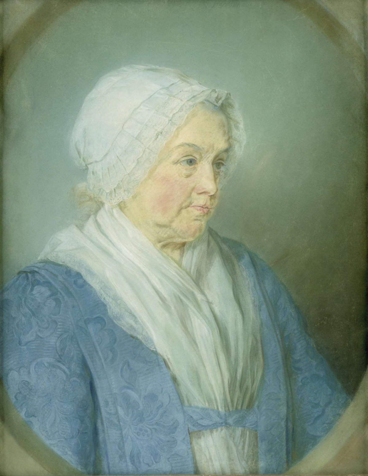 Sara Hinloopen (1689-1775). Spouse of Arent van der Waeyen, Jean Baptiste Perroneau, 1763