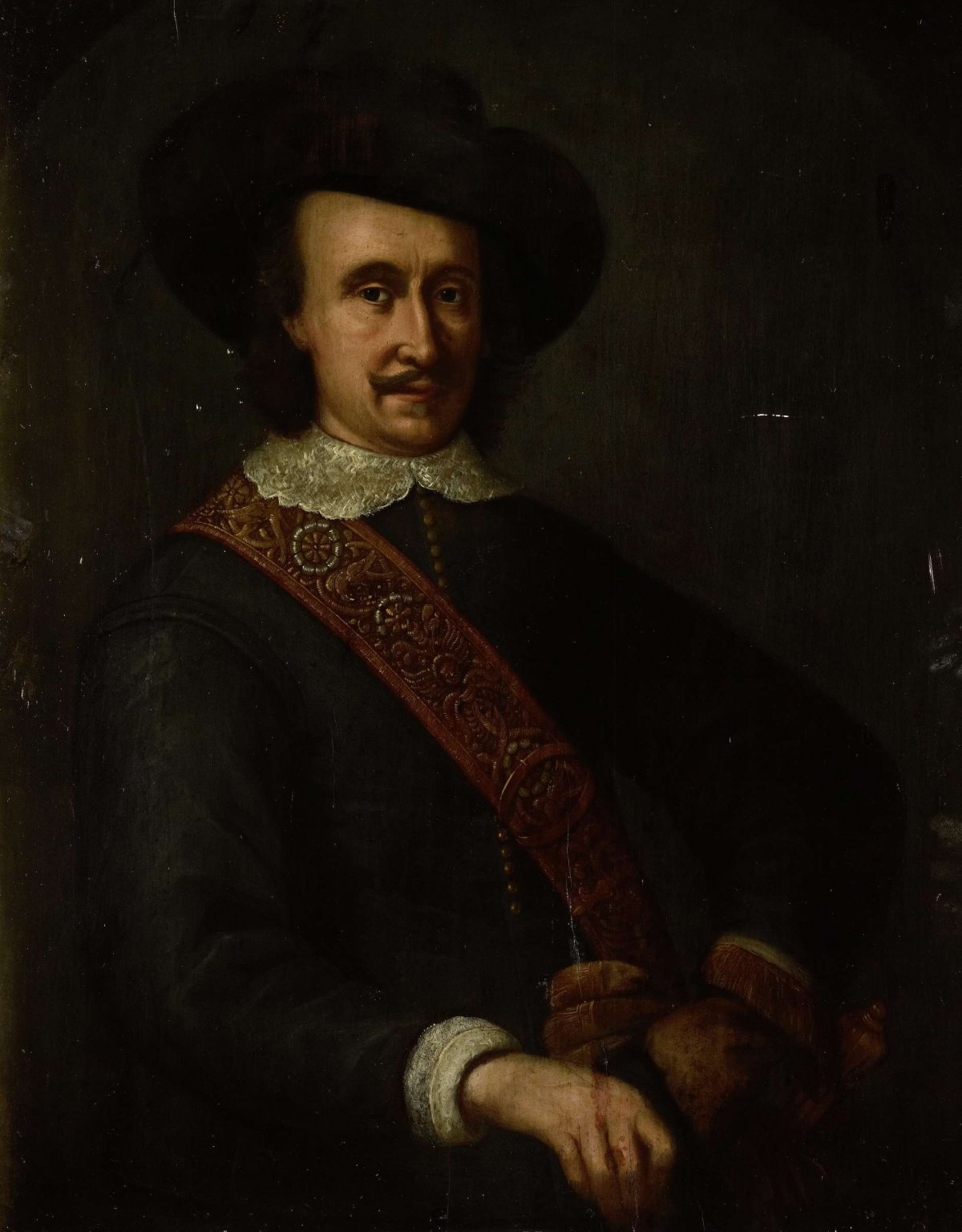 Portrait of Cornelis van der Lijn, Governor-General of the Dutch East Indies, anonymous, 1645 - 1675