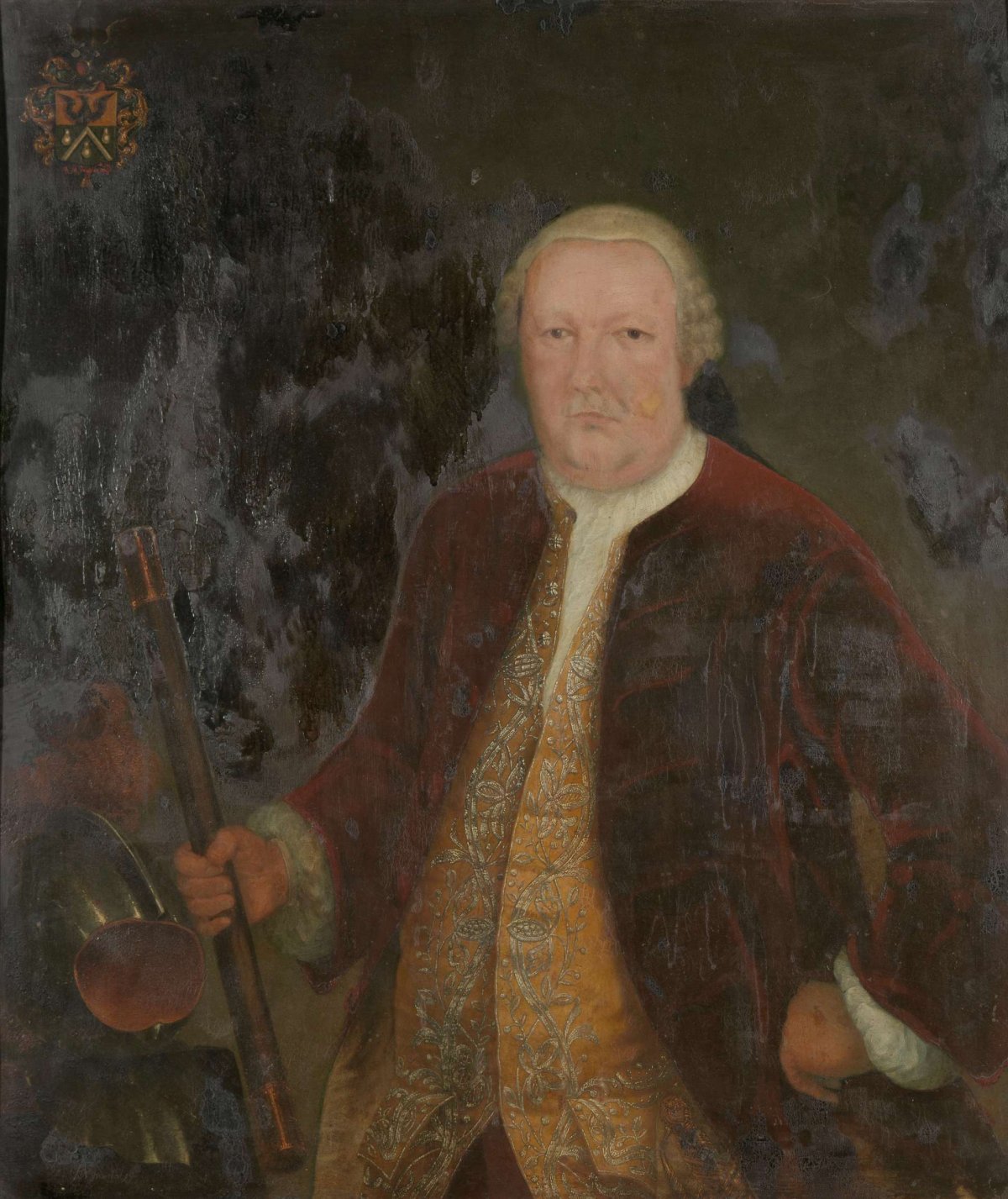 Portrait of Petrus Albertus van der Parra, Governor-General of the Dutch East India Company, anonymous, c. 1762