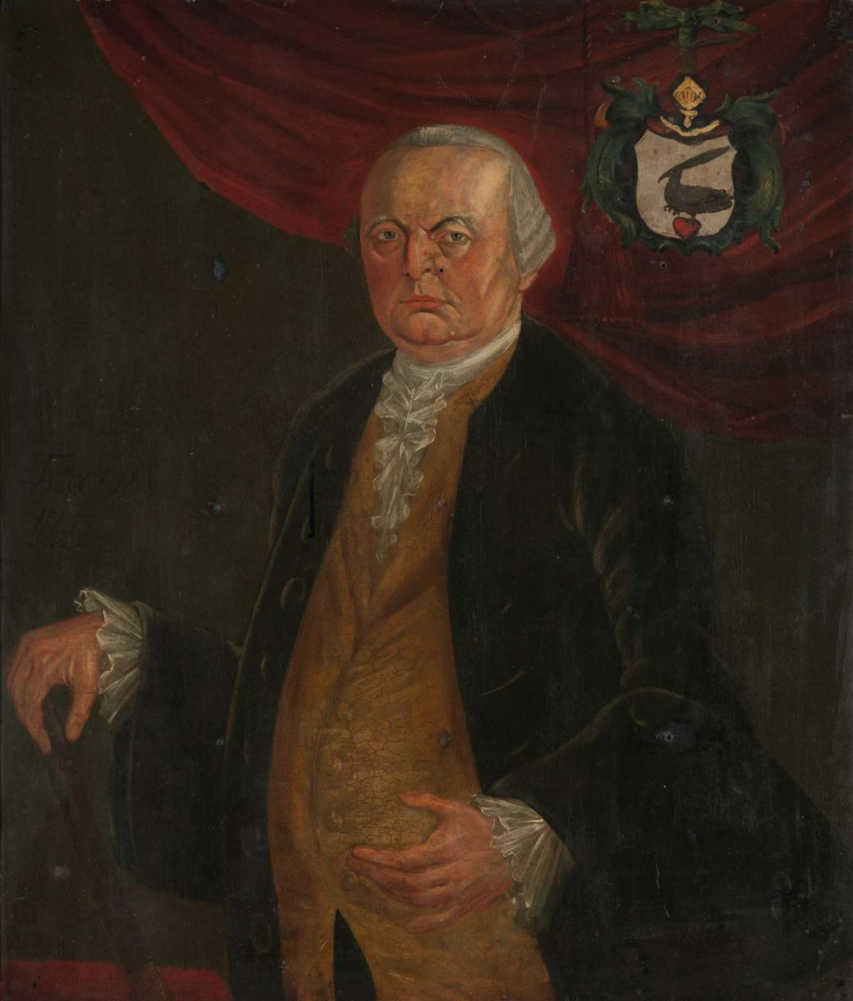 Portrait of Reinier de Klerk, Governor-General of the Dutch East India Company, Franciscus Josephus Fricot, 1777