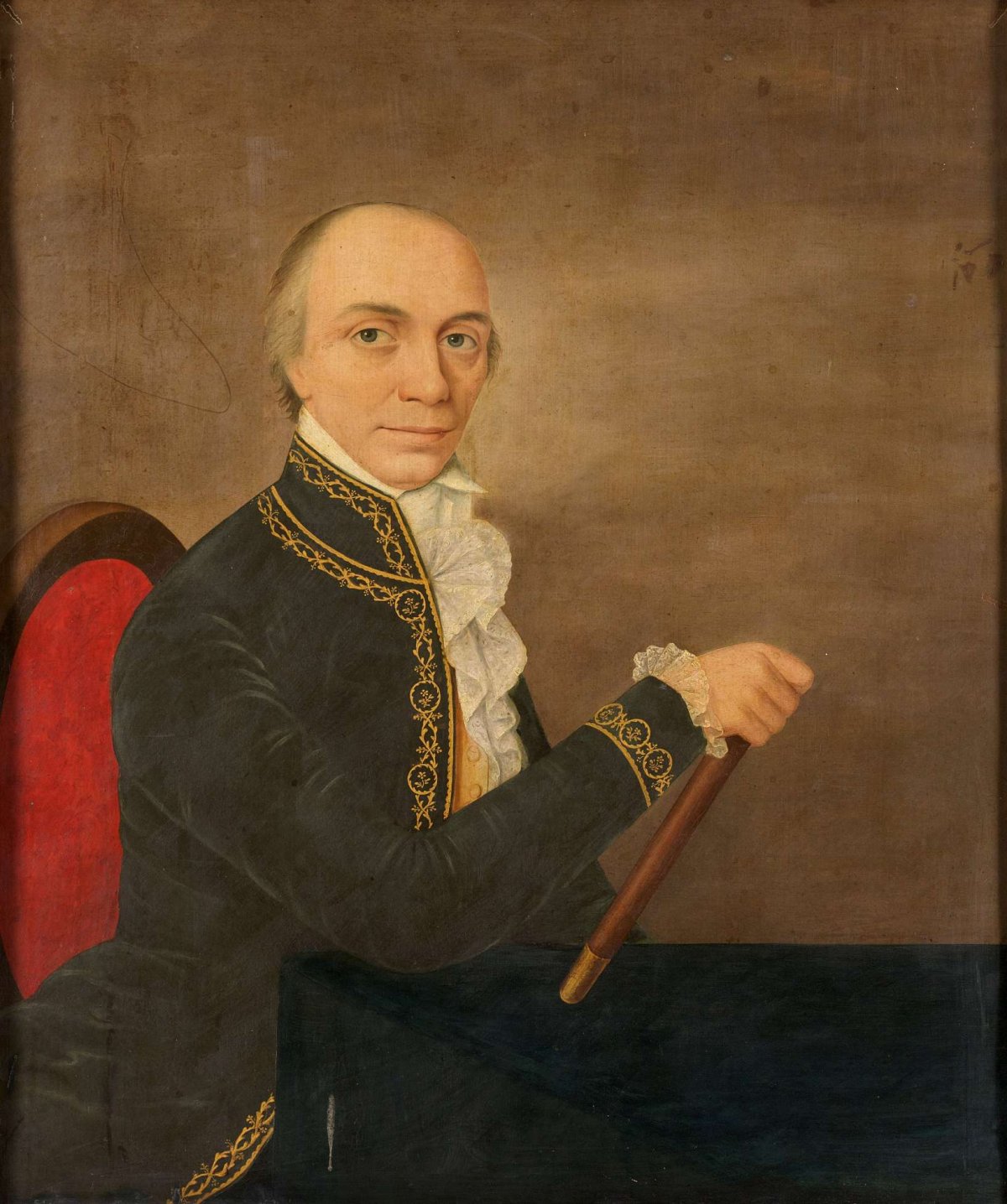 Portrait of Johannes Siberg, Governor-General of the Dutch East Indies, anonymous, c. 1800