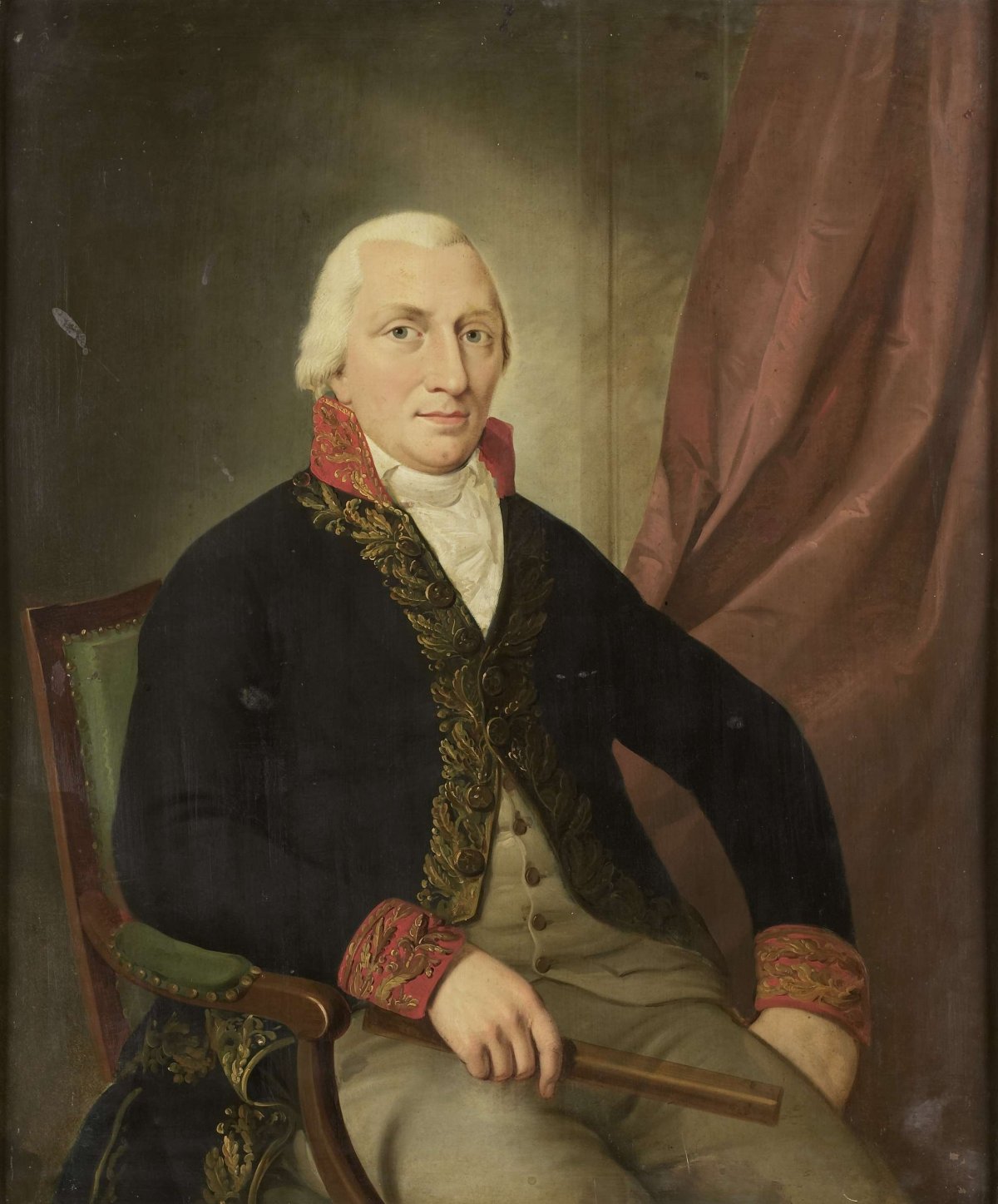 Portrait of Albertus Henricus Wiese, Governor-General of the Dutch East Indies, Adriaan de Lelie, 1805 - 1810