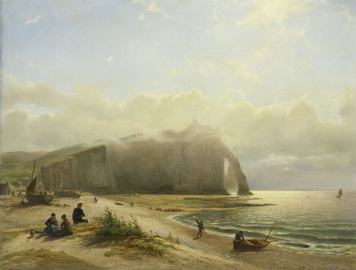 Seascape near the Coast, Willem Anthonie van Deventer, 1845 - 1880