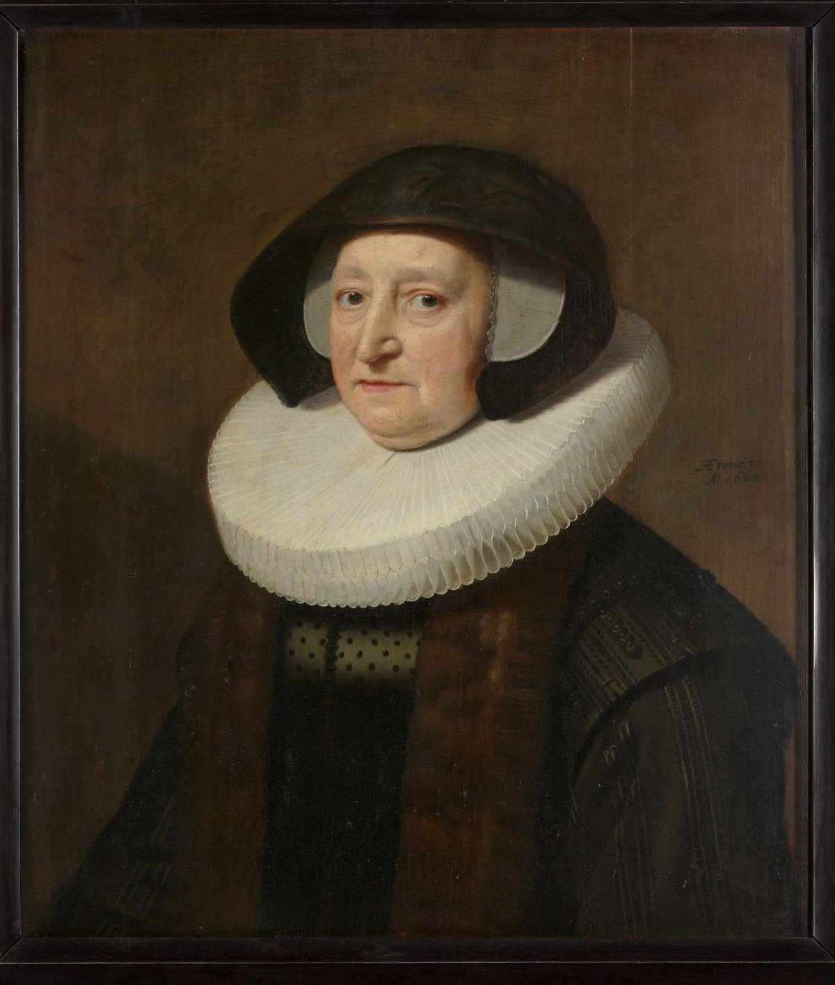 Portrait of Maria Petitpas (?-1640), Michiel Jansz van Mierevelt, 1637