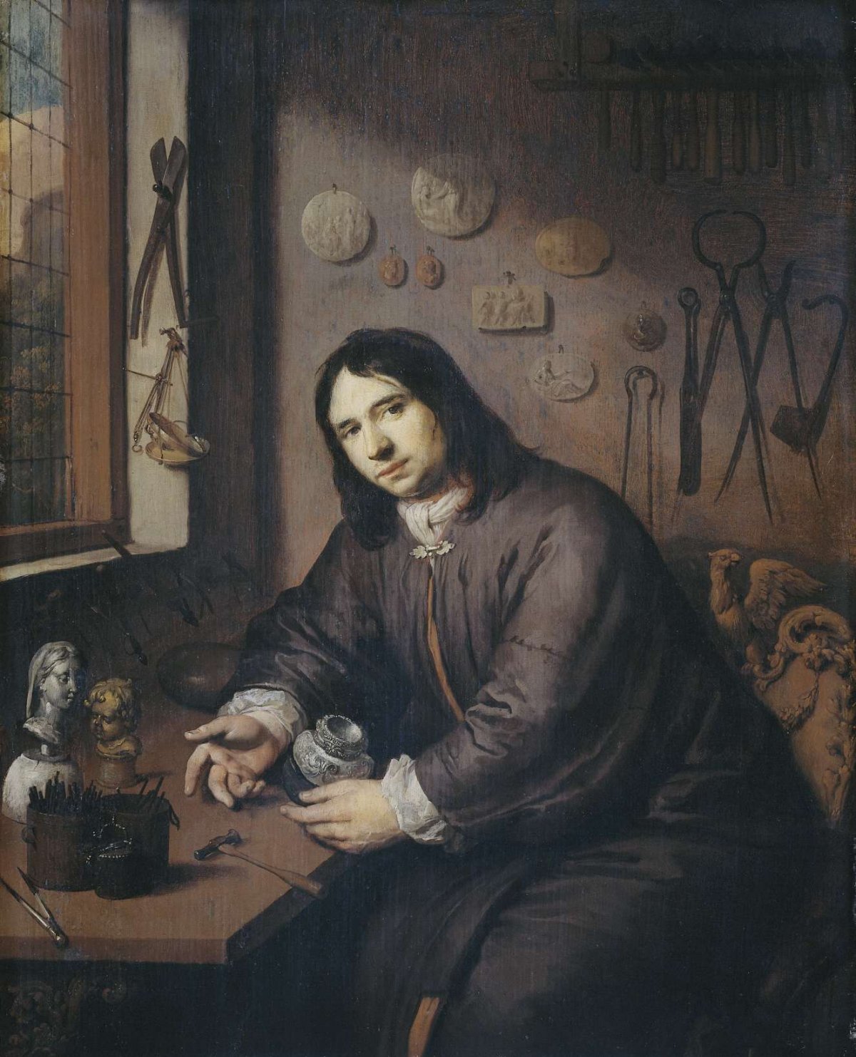 Portrait of a Goldsmith, anonymous, c. 1680