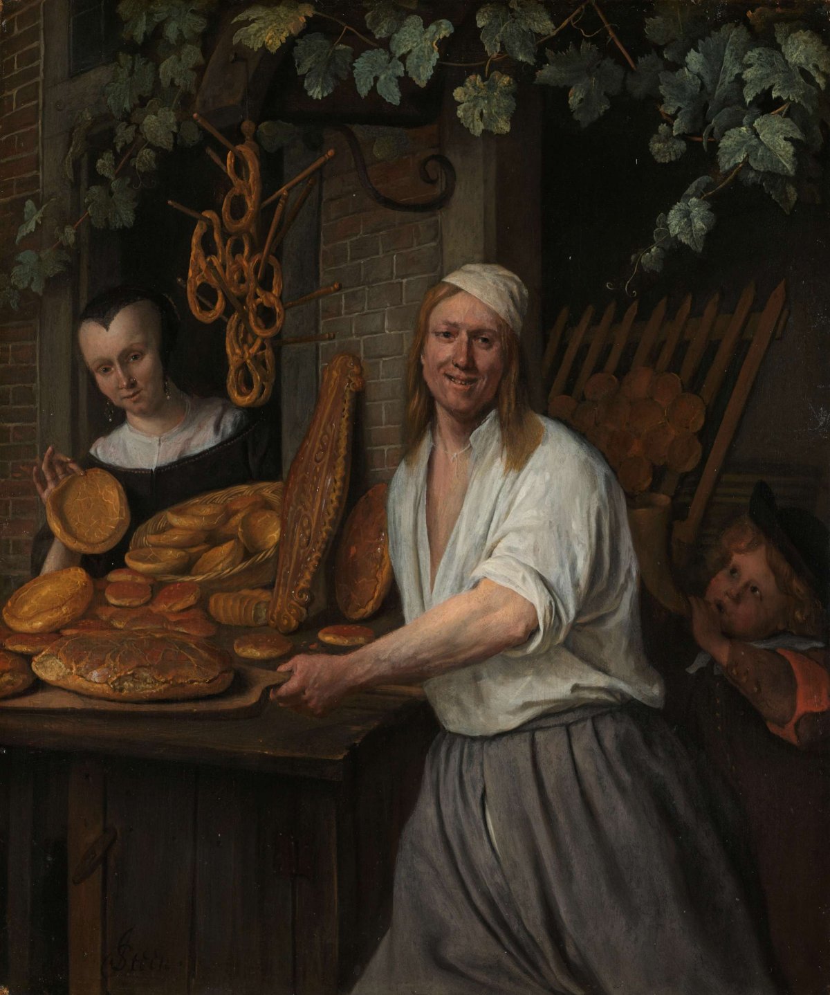 Baker’s Couple Arent Oostwaard and Catharina Keizerswaard, Jan Havicksz. Steen, 1658