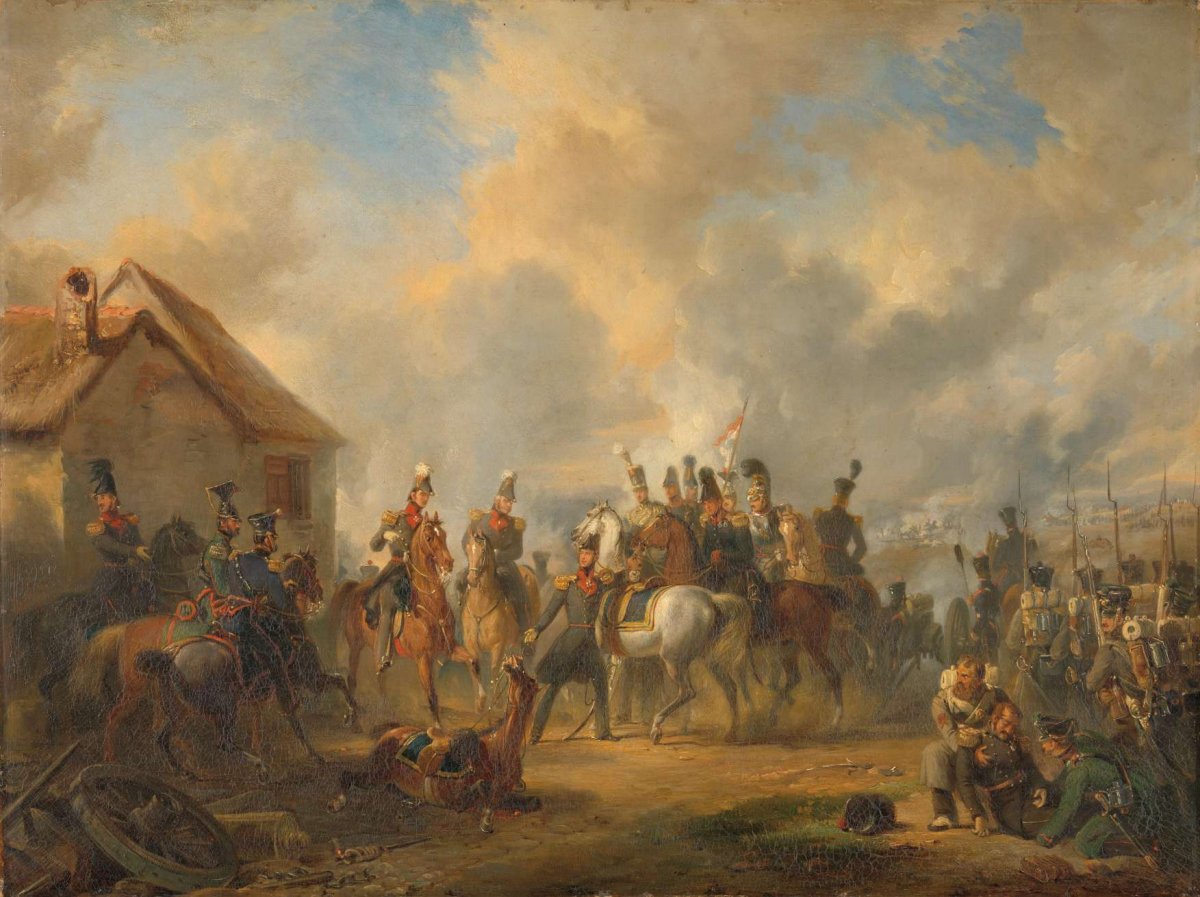 The Battle of Bautersem during the Ten Days’ Campaign, Nicolaas Pieneman, 1833