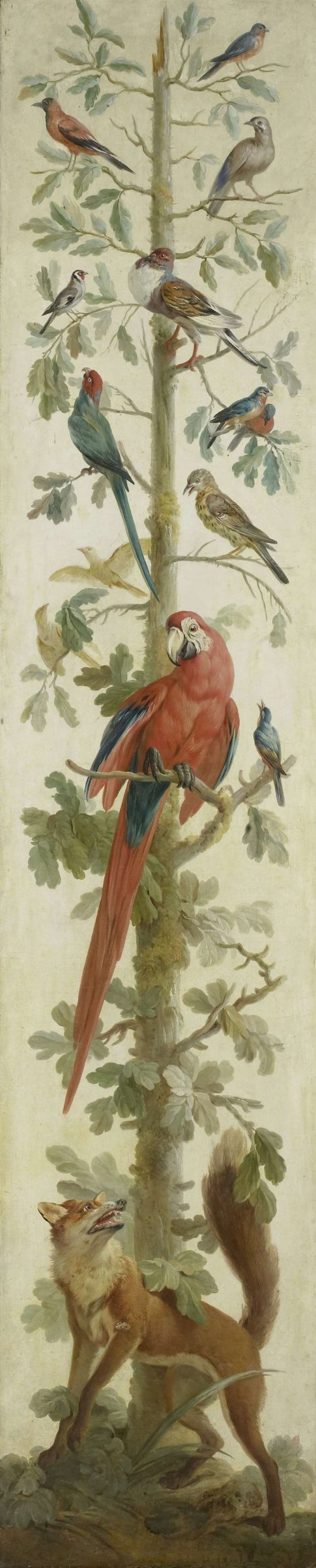 Decorative Depiction with Plants and Animals, anonymous, 1760 - 1800