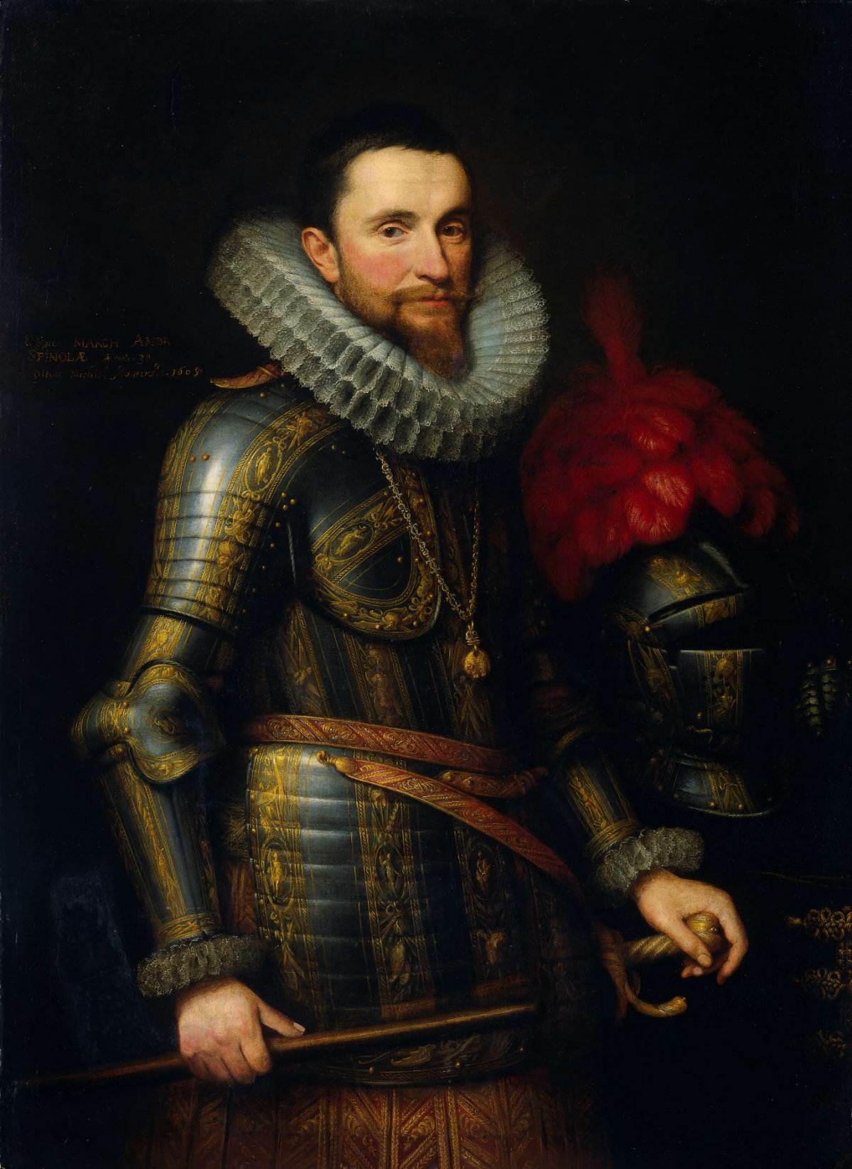 Portrait of Ambrogio Spinola, Michiel Jansz van Mierevelt, 1609