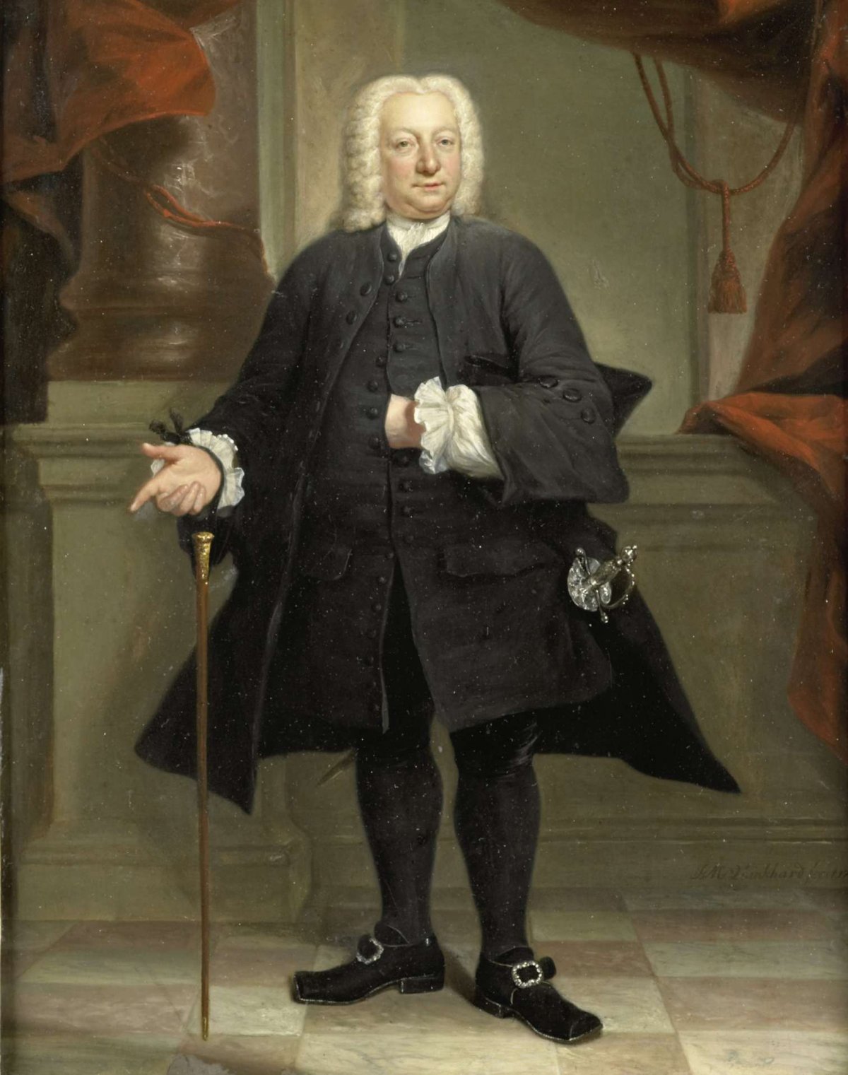 Portrait of a Man, Jan Maurits Quinkhard, 1744