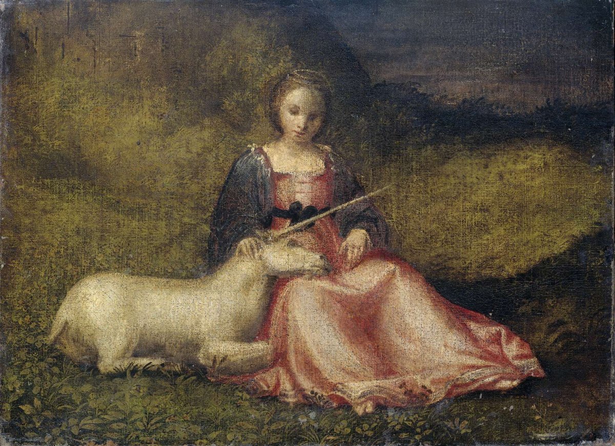 "Woman with Unicorn, anonymous, c. 1510