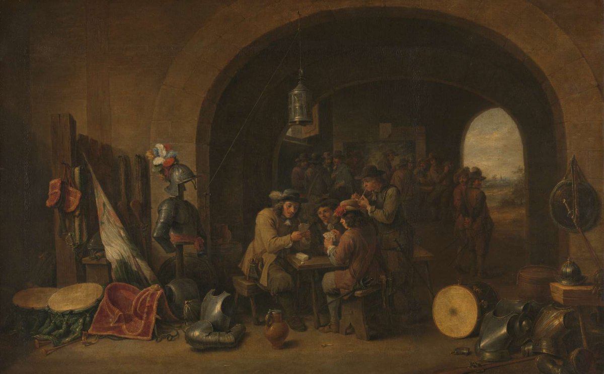 Guardroom, David Teniers (II), c. 1740