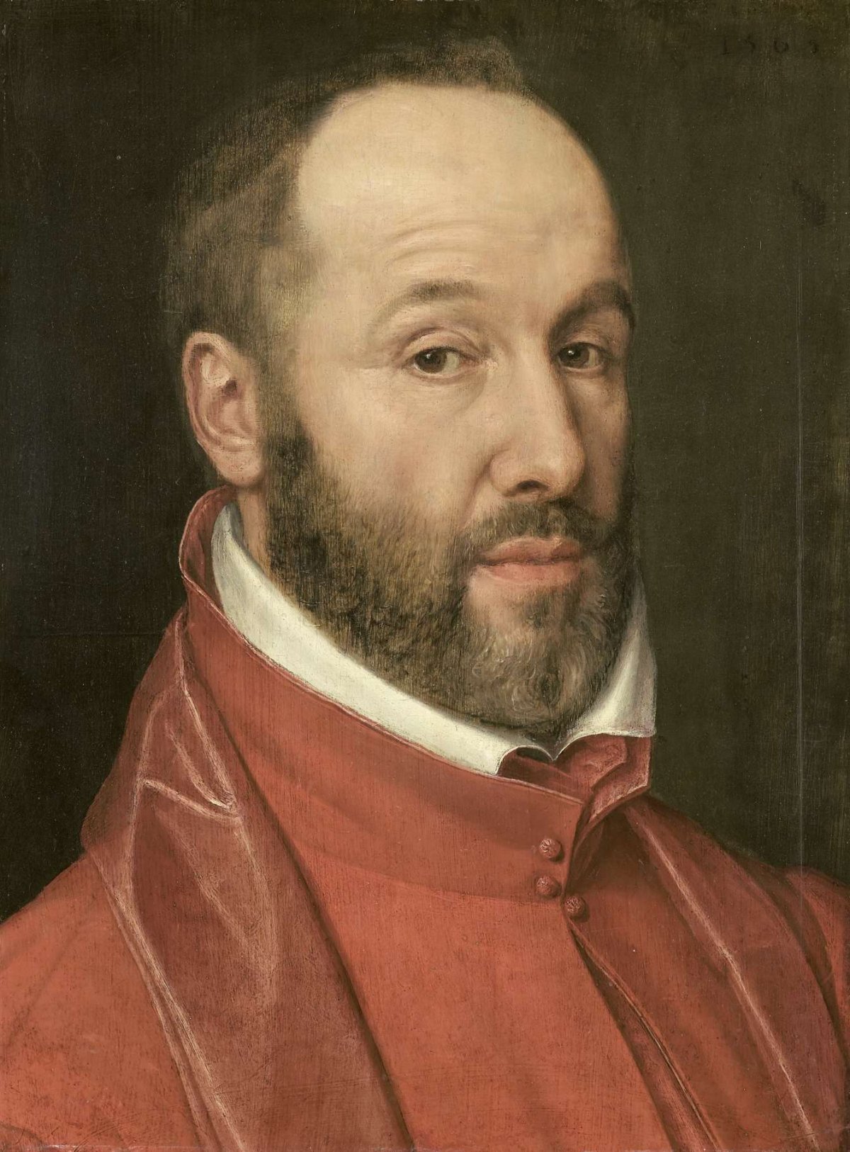 Portrait of Antoine Perrenot, Cardinal de Granvelle, Minister to Charles V and Philip II, anonymous, 1565