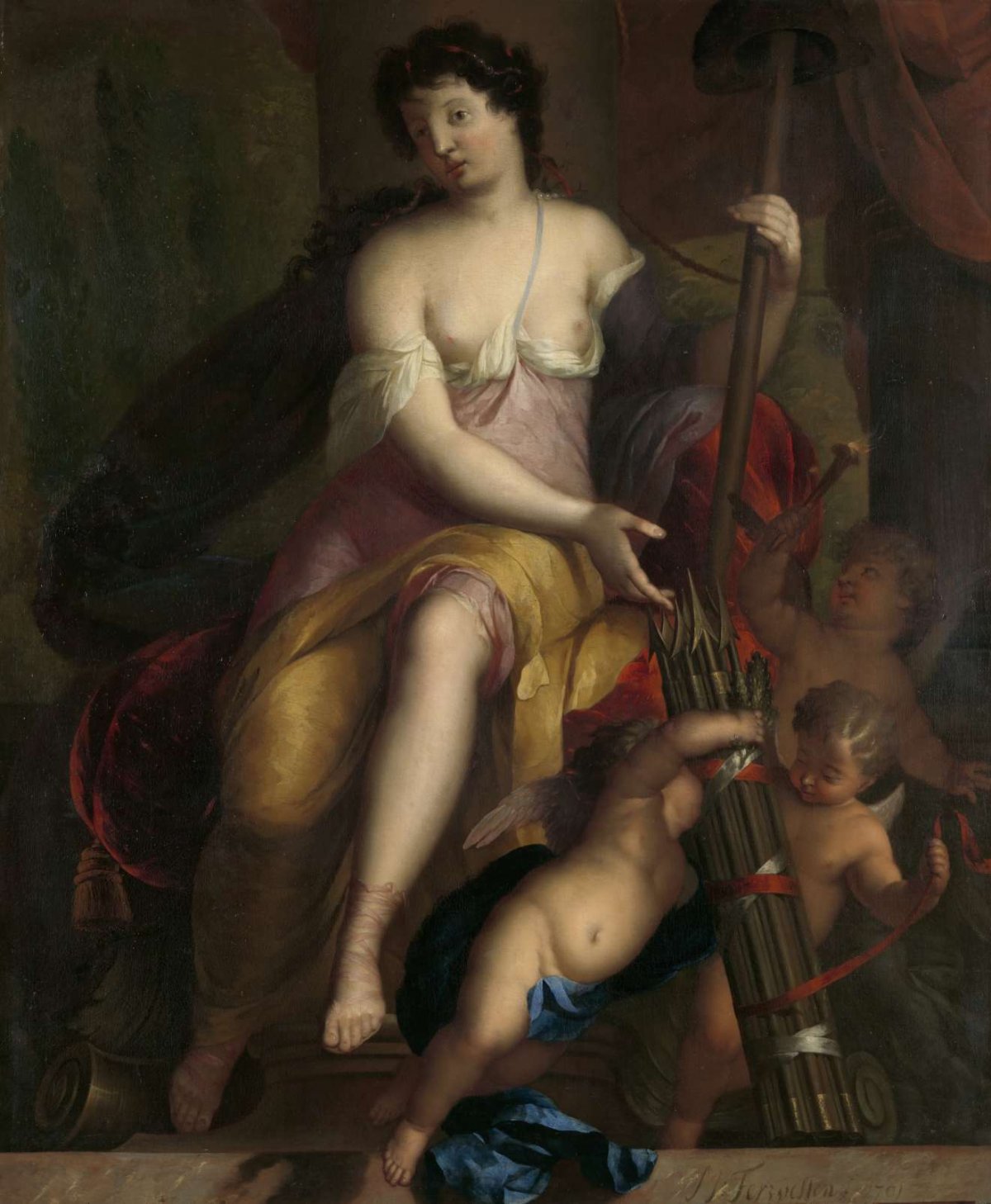 Allegory of freedom, Mattheus Terwesten, 1701