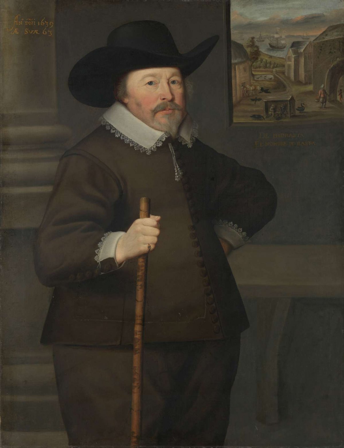 Portrait of a man, anonymous, 1639