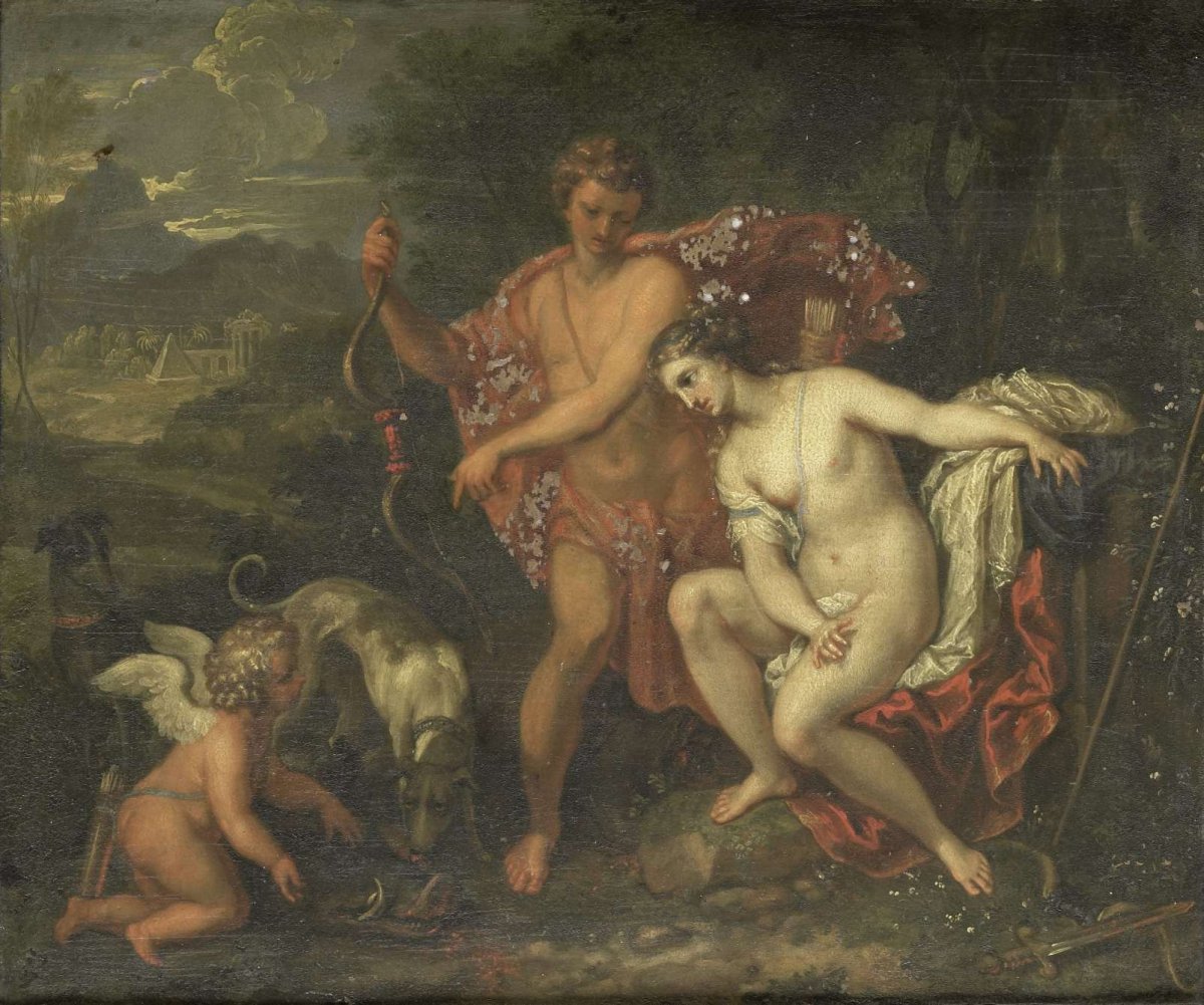 Meleager and Atalanta, anonymous, c. 1675 - c. 1699