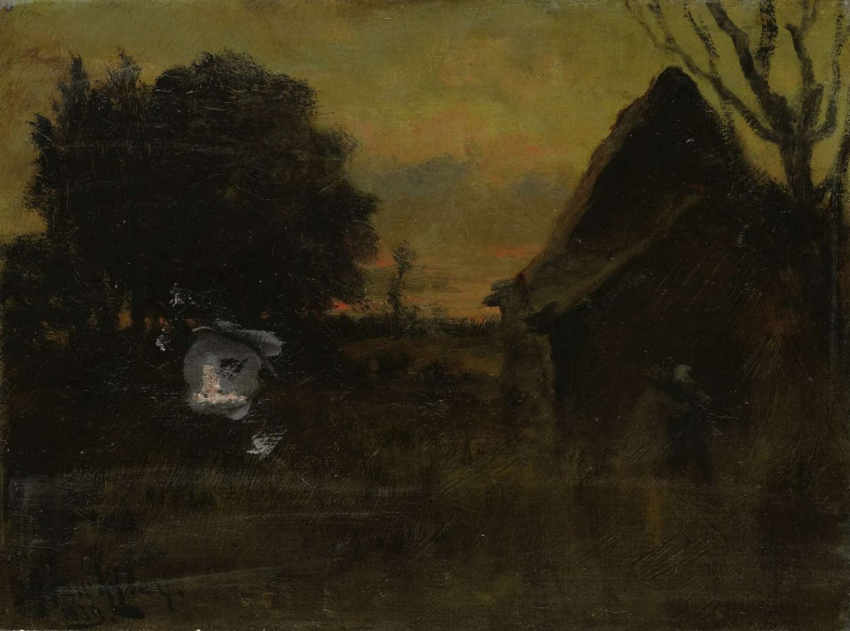 'At sundown', Arthur Hawksley, 1889