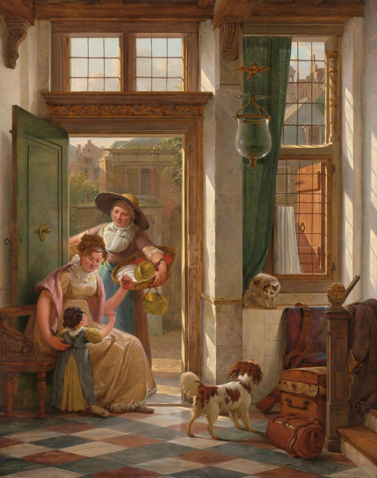 A Cherry Seller at the Door, Abraham van Strij (I), 1816