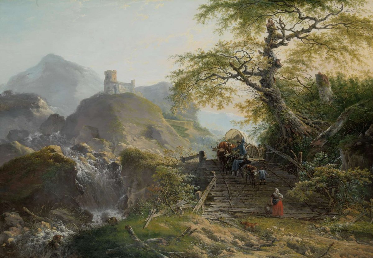 Mountainous Landscape near Düsseldorf, Gerard van Nijmegen, 1790