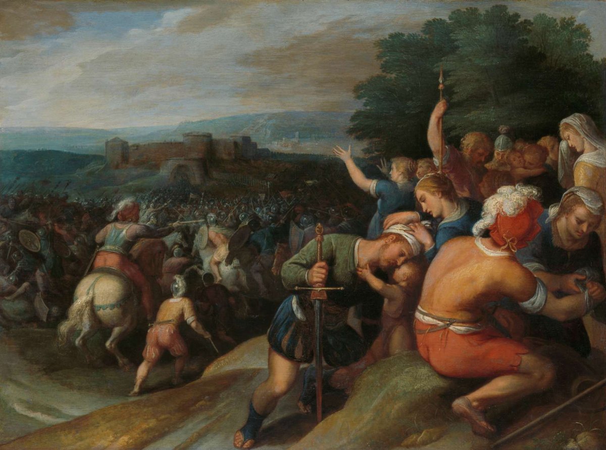 The Batavians Surround the Romans at Vetera, Otto van Veen, 1600 - 1613