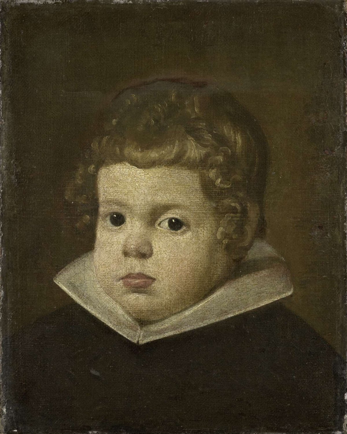 Portrait of a Boy about three years old, possibly Prince Balthasar Carlos, Son of the Spanish King Philip IV, anonymous, 1632 - 1650