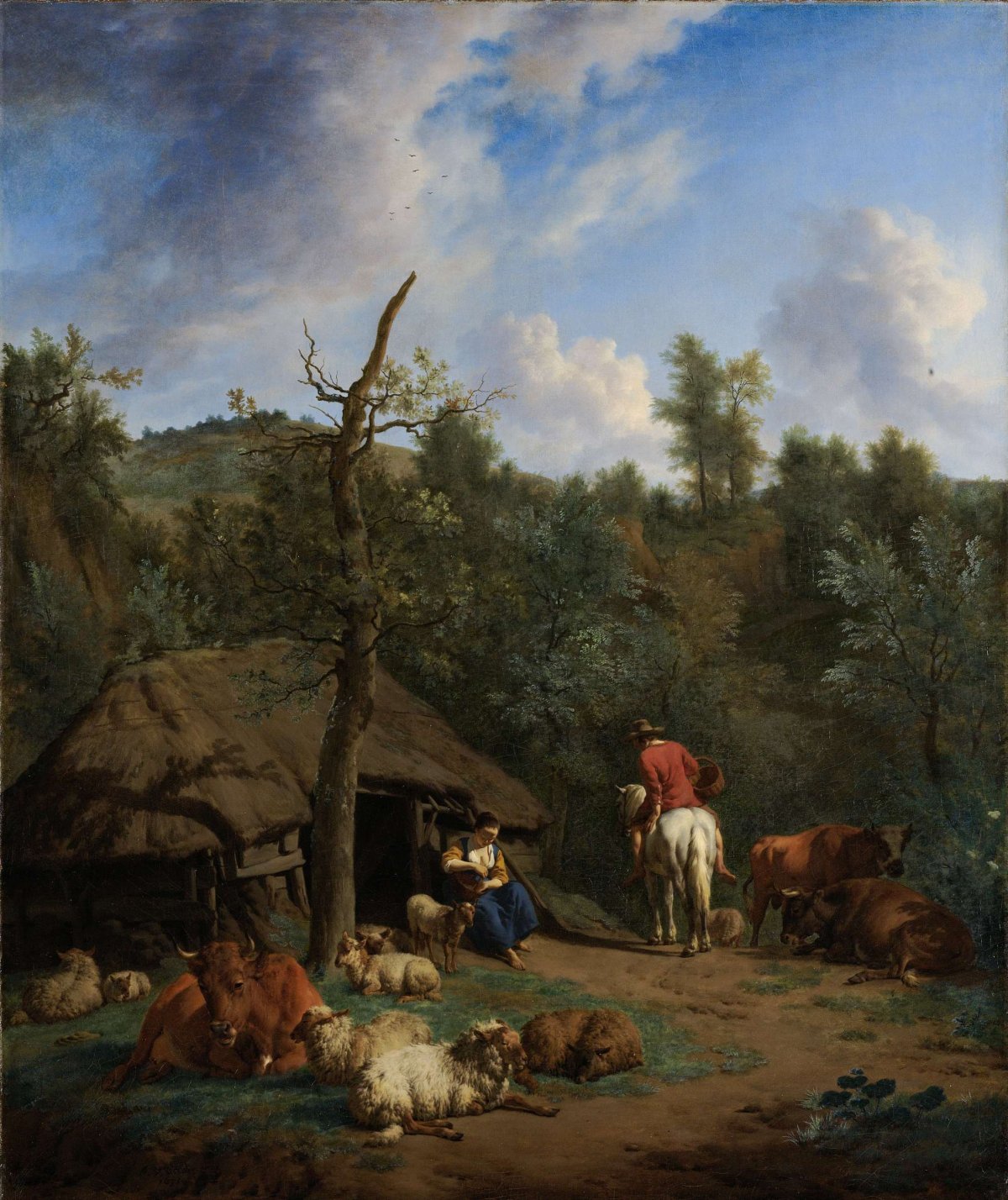 The Hut, Adriaen van de Velde, 1671