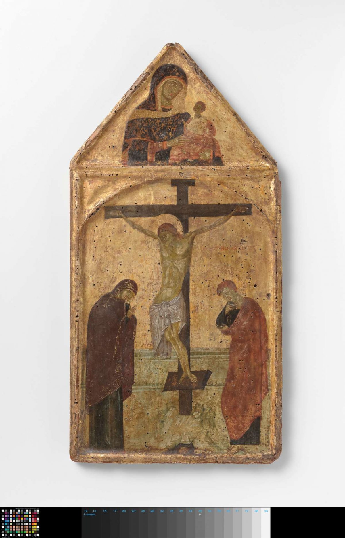 Crucifixion with the Virgin and Saint John, anonymous, c. 1250