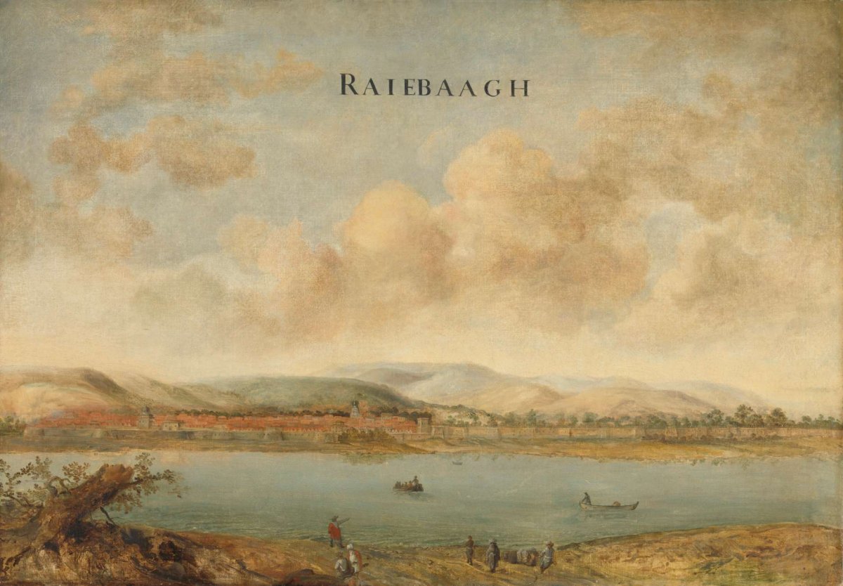 View of the City of Raiebaagh in Visiapoer, India, Johannes Vinckboons, c. 1662 - c. 1663