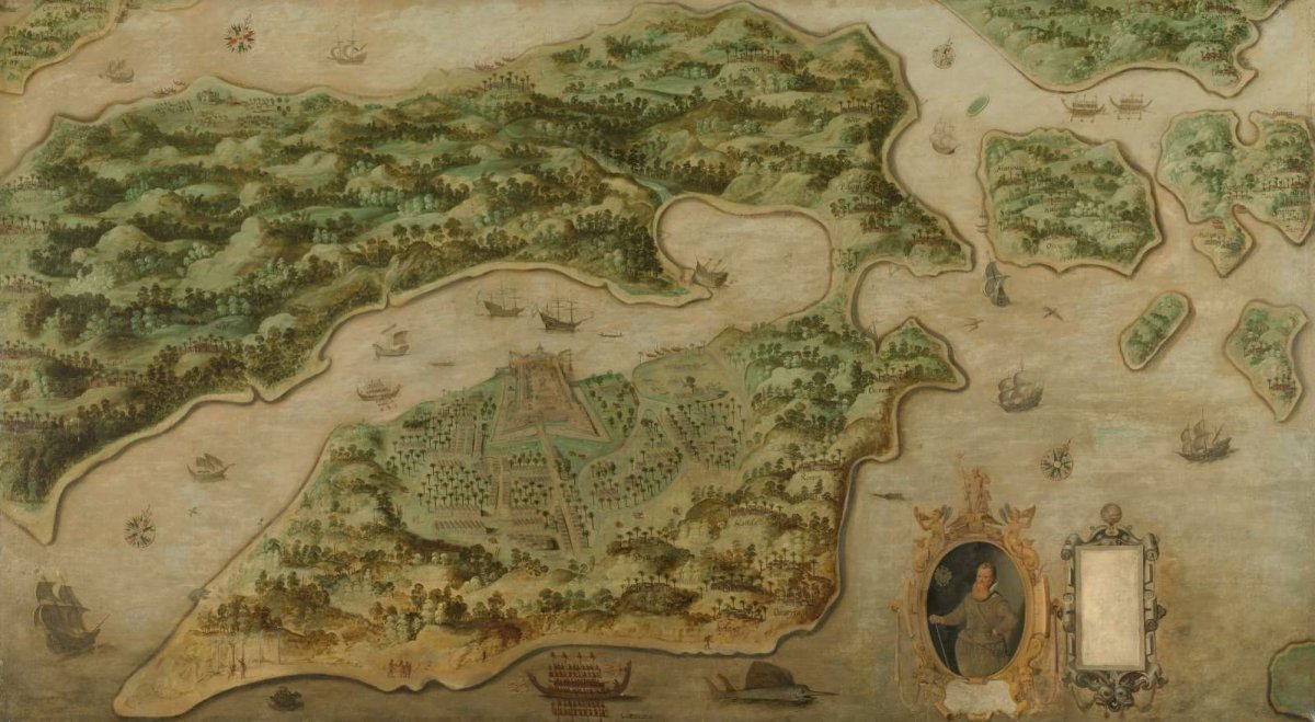 View of Ambon, anonymous, c. 1617