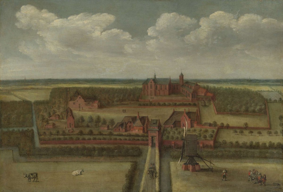 The Abbey of Leeuwenhorst in Rijnland, anonymous, 1641
