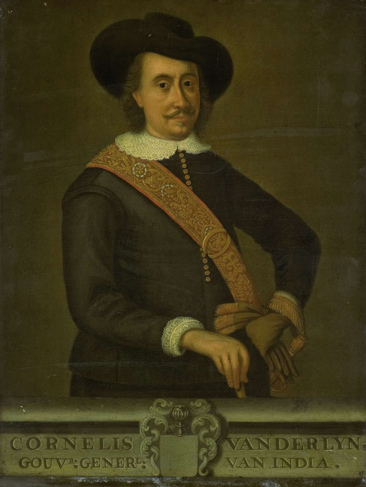 Portrait of Cornelis van der Lijn, Governor-General of the Dutch East Indies, anonymous, 1750 - 1800