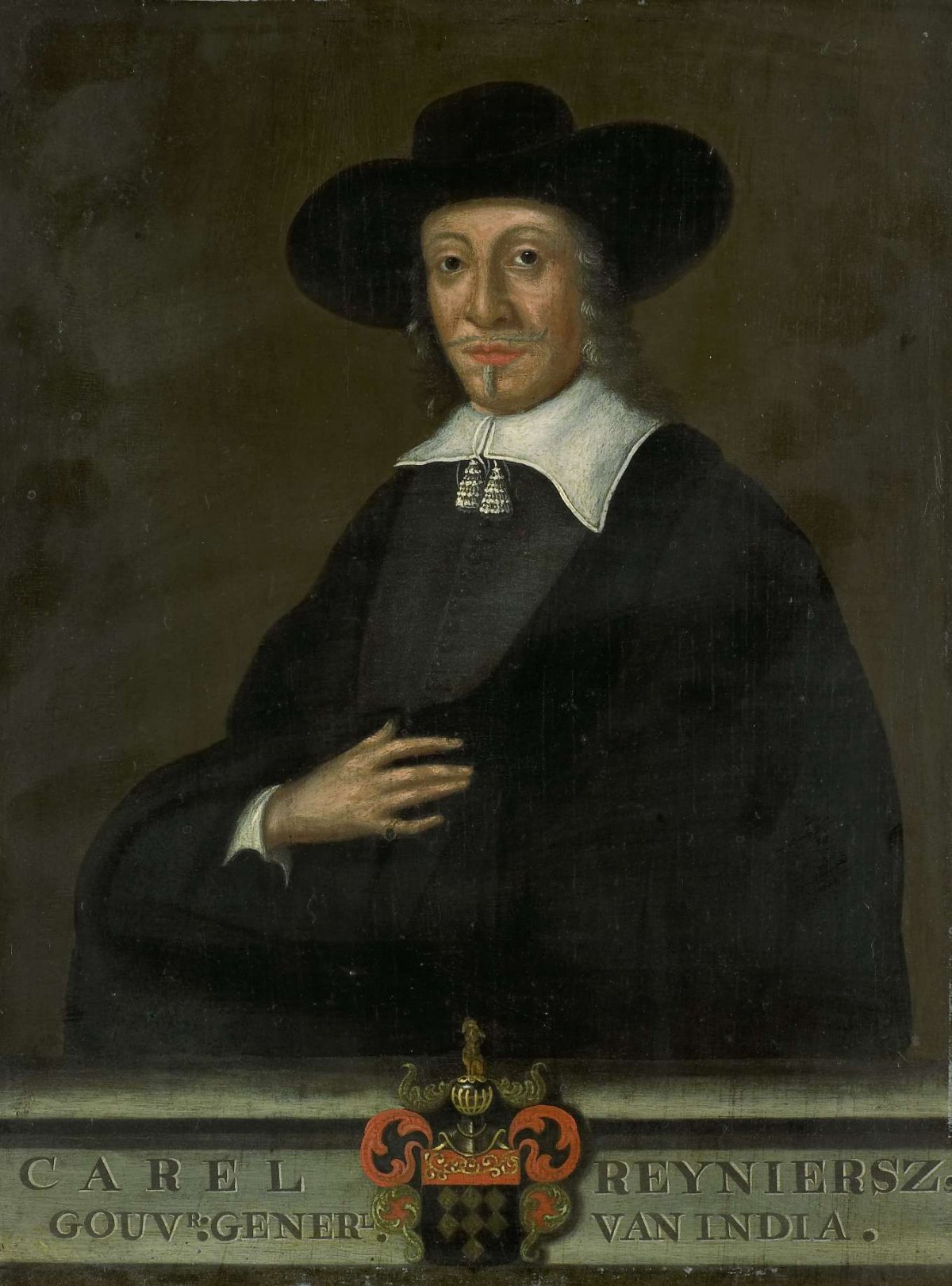 Portrait of Karel Reyniersz, Governor-General of the Dutch East Indies, anonymous, 1750 - 1800