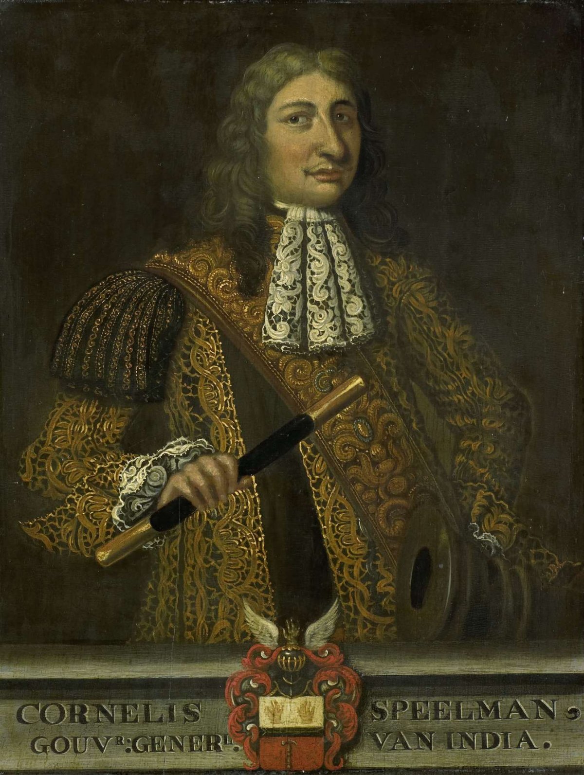 Portrait of Cornelis Speelman, Governor-General of the Dutch East Indies, Martin Palin, 1750 - 1800
