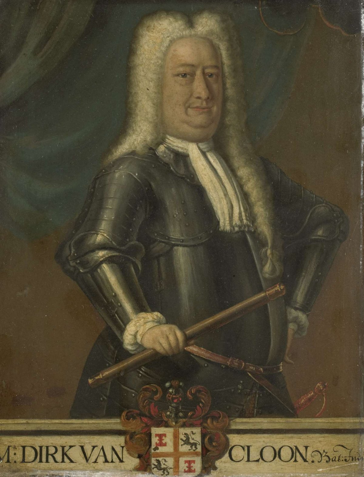 Portrait of Dirk van Cloon, Governor-General of the Dutch East Indies, Hendrik van den Bosch, 1750 - 1799