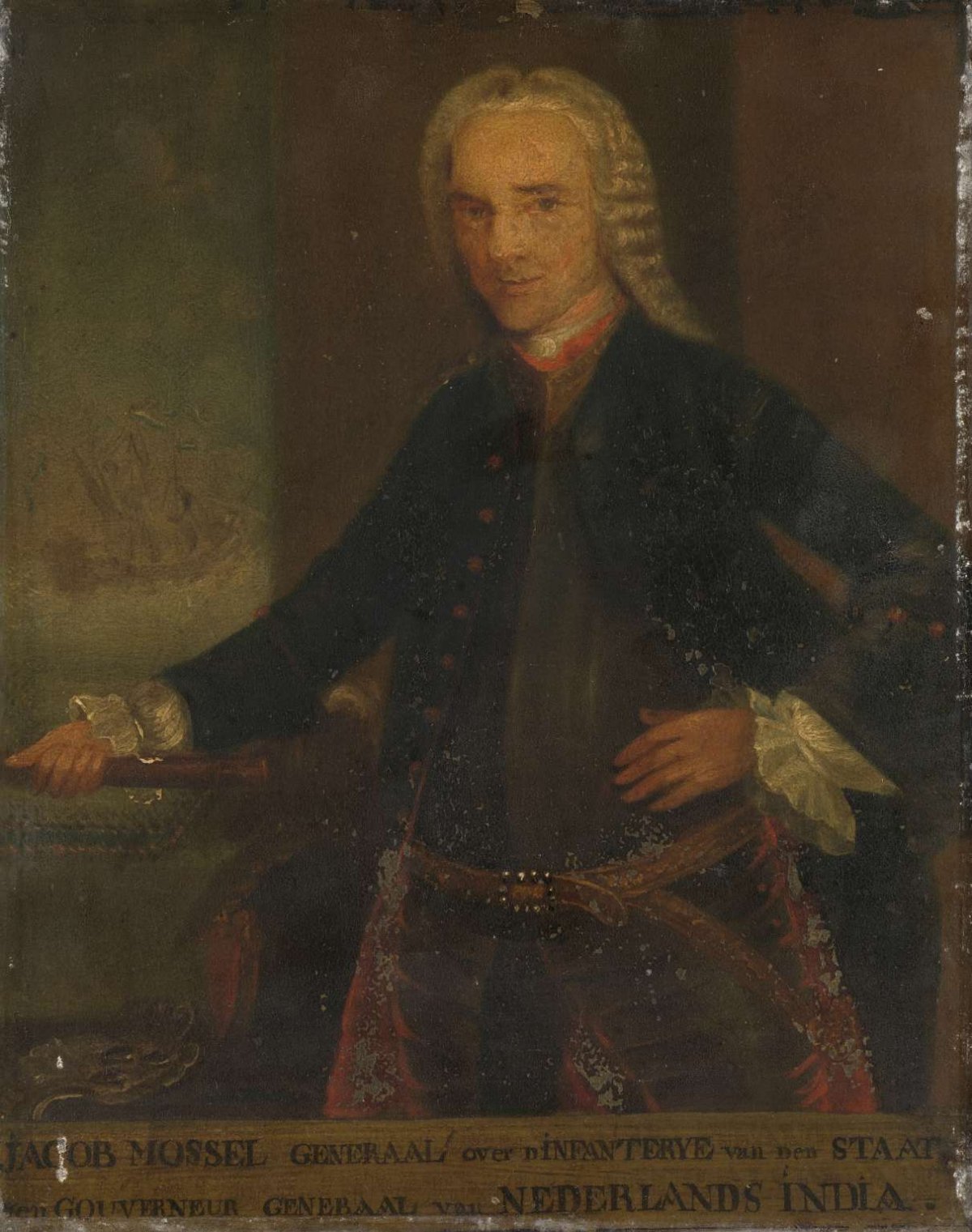 Portrait of Jacob Mossel, Governor-General of the Dutch East India Company, anonymous, 1750 - 1799