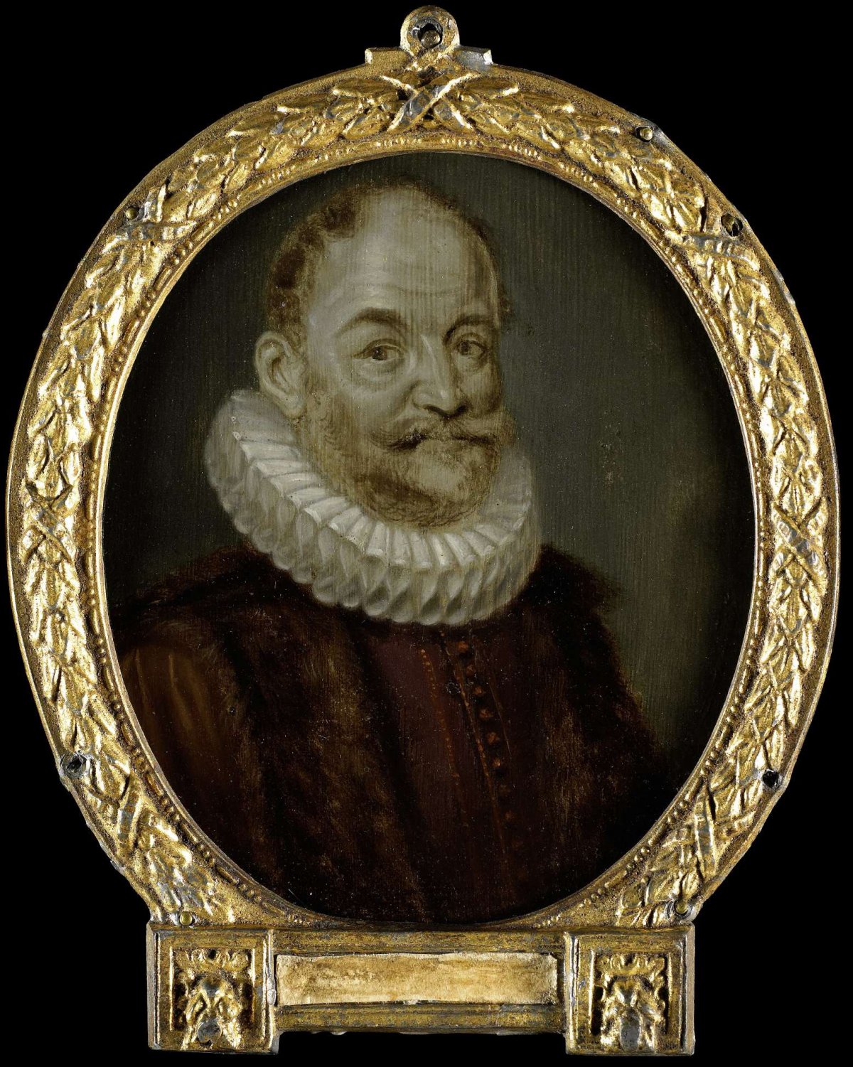 Portrait of Johannes Polyander à Kerckhoven, Professor of Theology in Leiden, Arnoud van Halen, 1700 - 1732