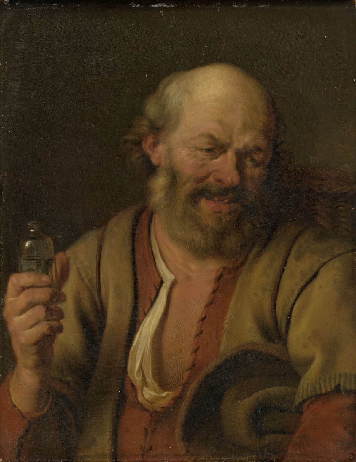 A Man with a Gin Bottle, Ary de Vois, 1660 - 1680