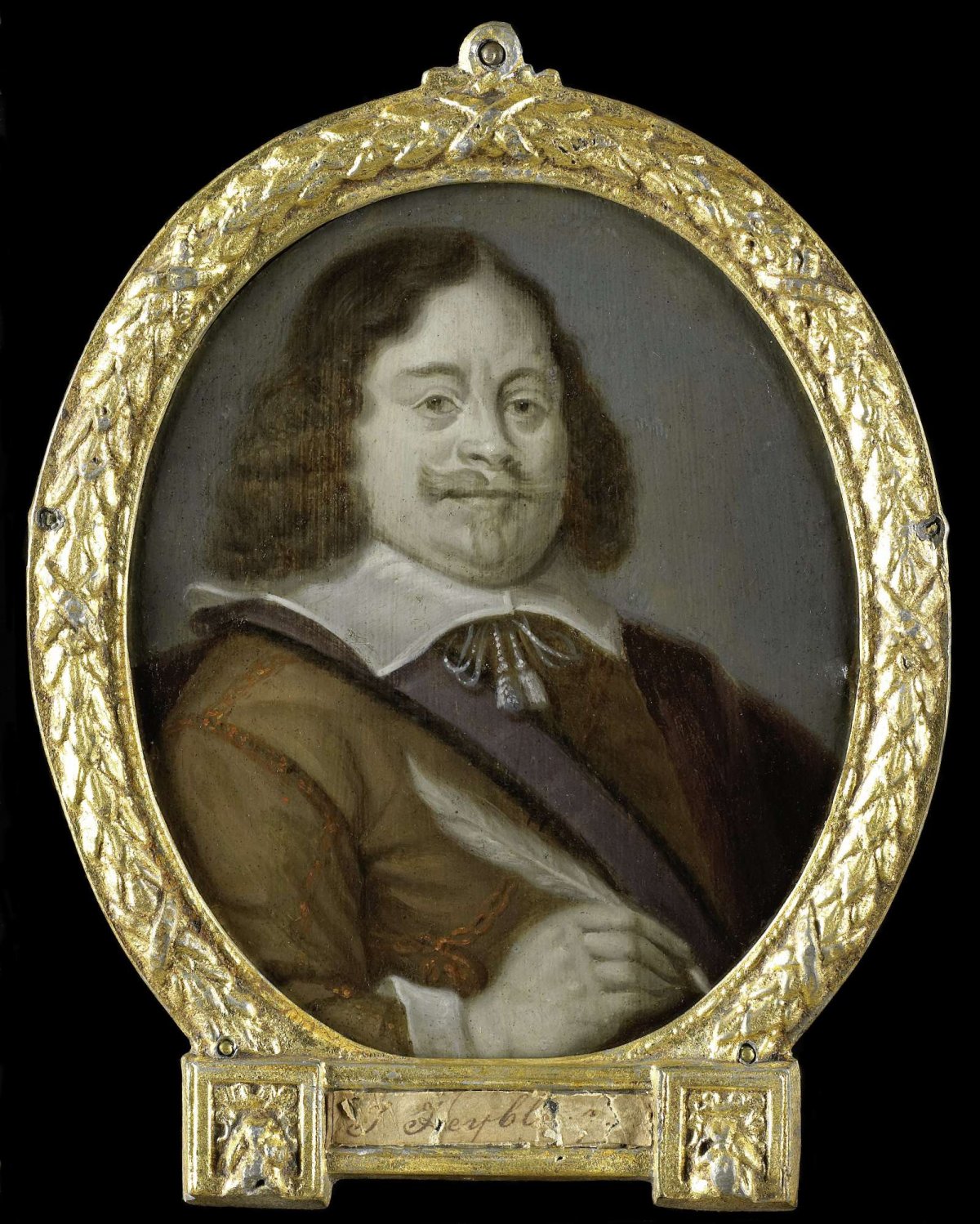 Portrait of Joannes Cools (born 1611), Jurist, Historian and Latin Poet in Hoorn, Arnoud van Halen, 1700 - 1732