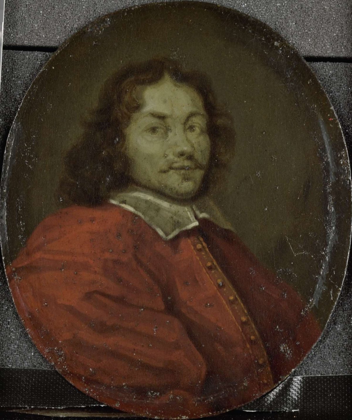 Portrait of Matthijs Gansneb, called Tengnagel, Poet in Amsterdam, Arnoud van Halen, 1700 - 1732