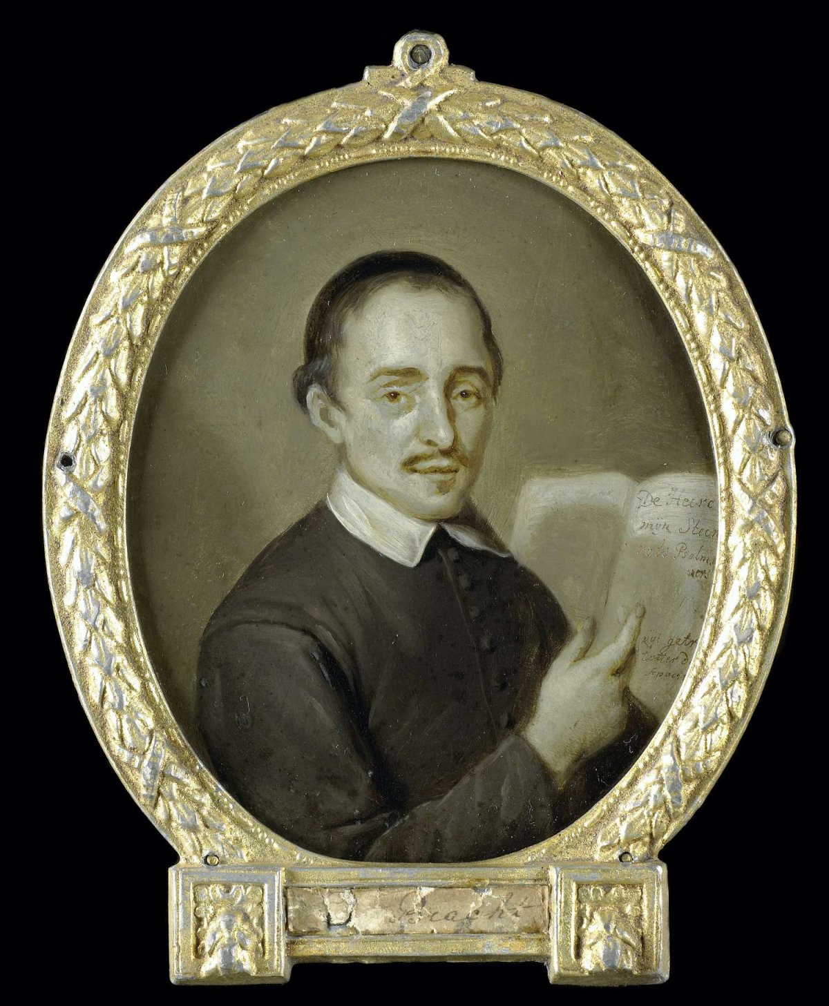 Portrait of Tieleman Jansz van Bracht, Clergyman and Poet in Dordrecht, Jan Maurits Quinkhard, 1723 - 1771