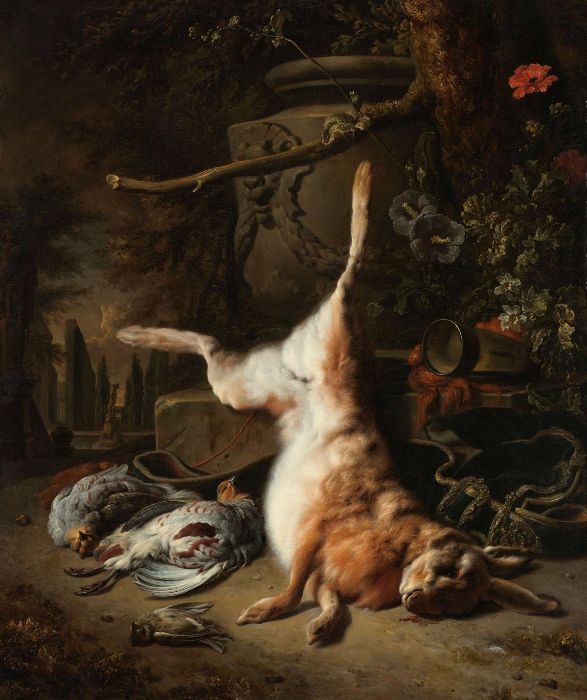 Still Life with a Hare and other Game, Jan Weenix, 1697