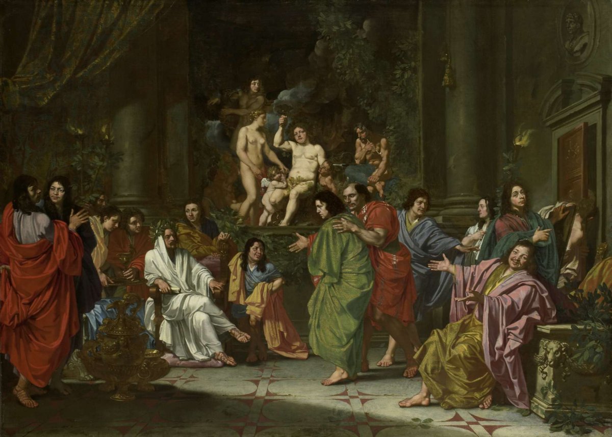 The Induction of a New Member into the Band of Northern Painters in Rome, anonymous, c. 1660
