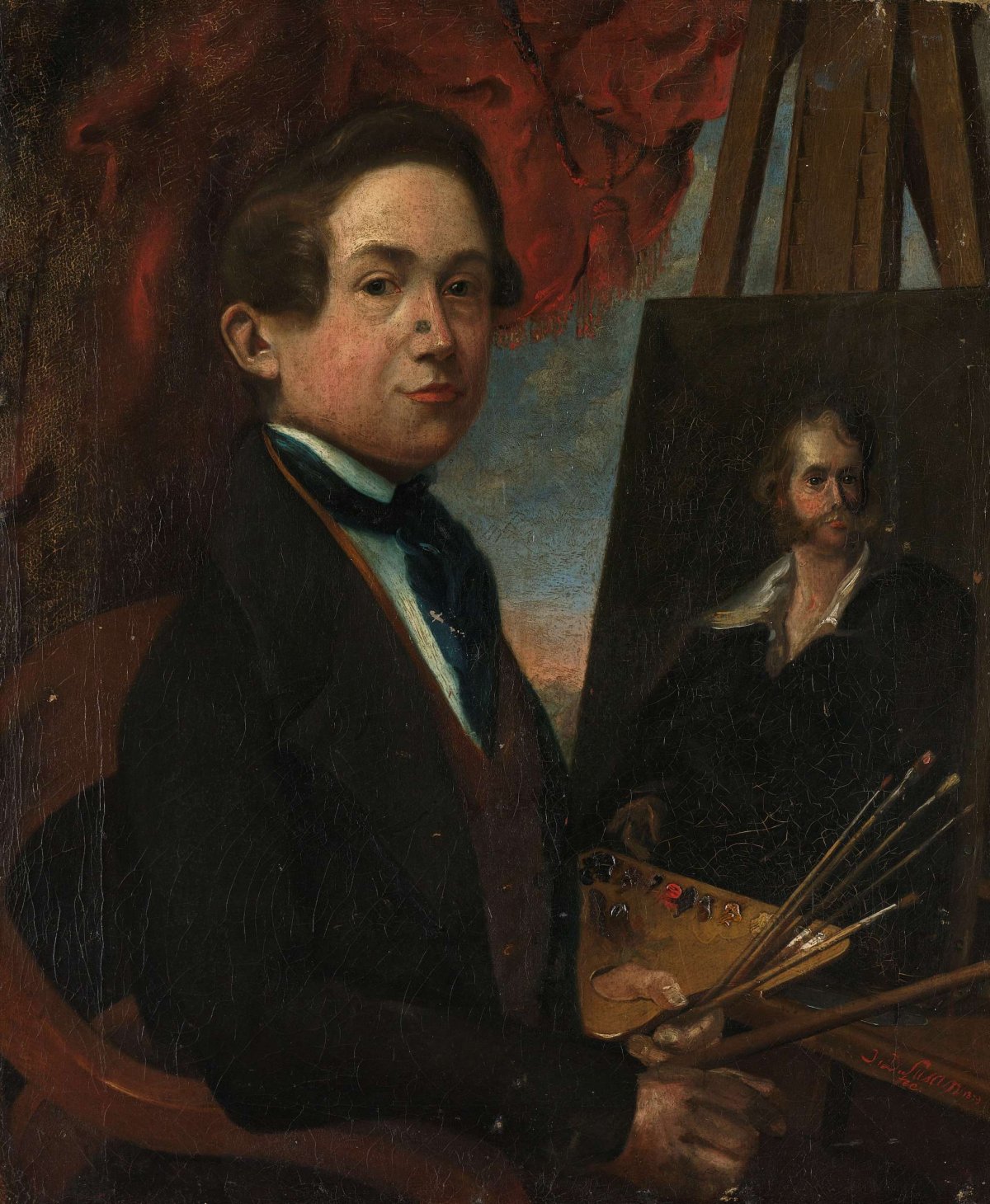 Self Portrait, Johannes Daniël Susan, 1839