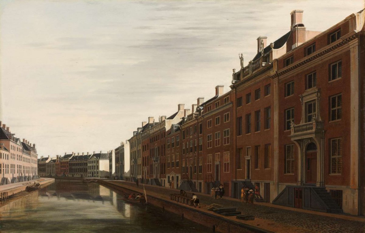 The ‘Golden Bend’ in the Herengracht, Amsterdam, Seen from the West, Gerrit Berckheyde, 1672