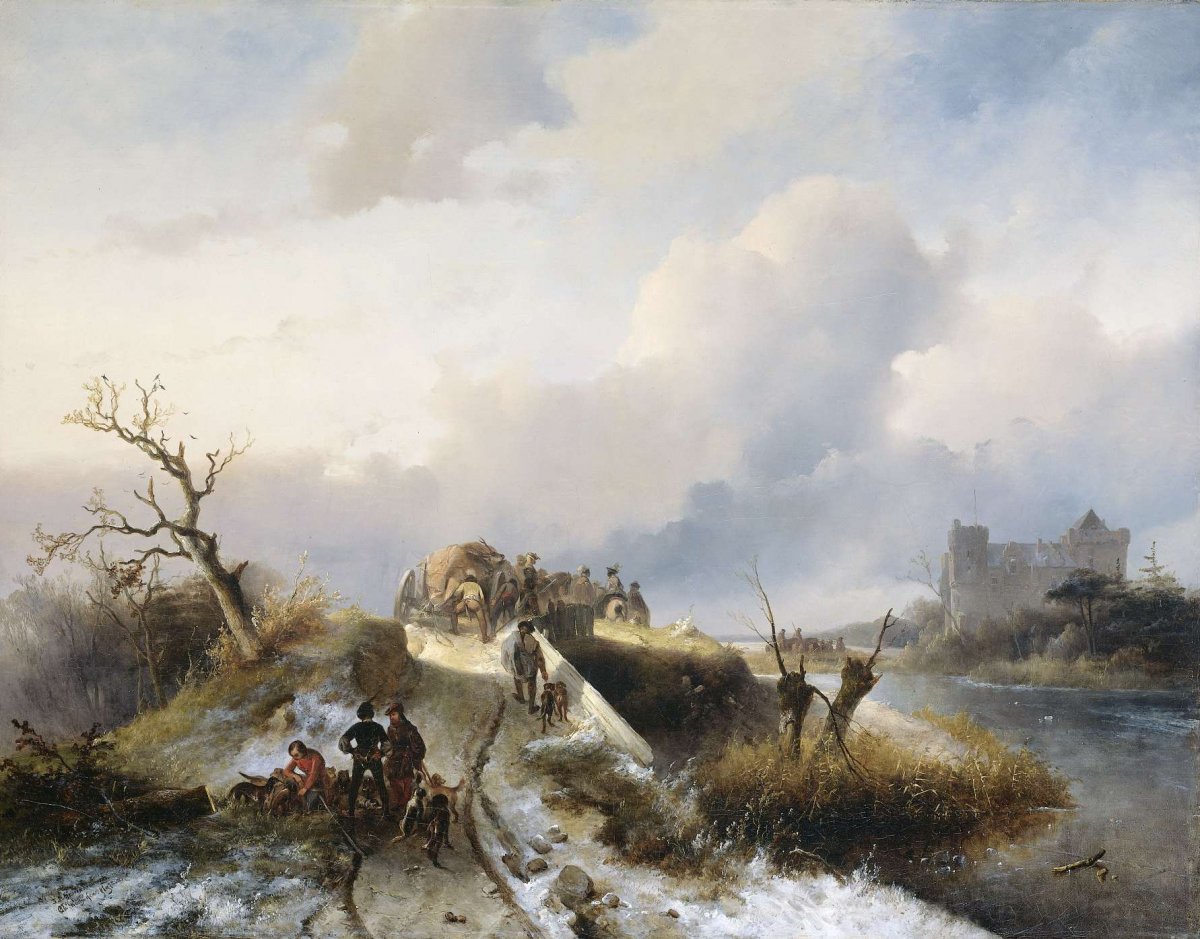 Return from the Hunt, Charles Rochussen, c. 1845