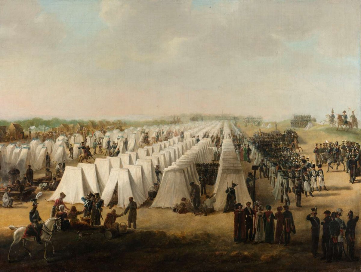 The Army Camp at Rijen, anonymous, 1831 - 1835